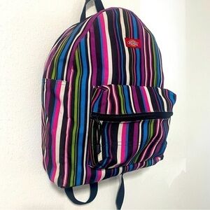 Dickies Vintage Multi-Color Full Size Backpack Y2K Casual School Work EUC